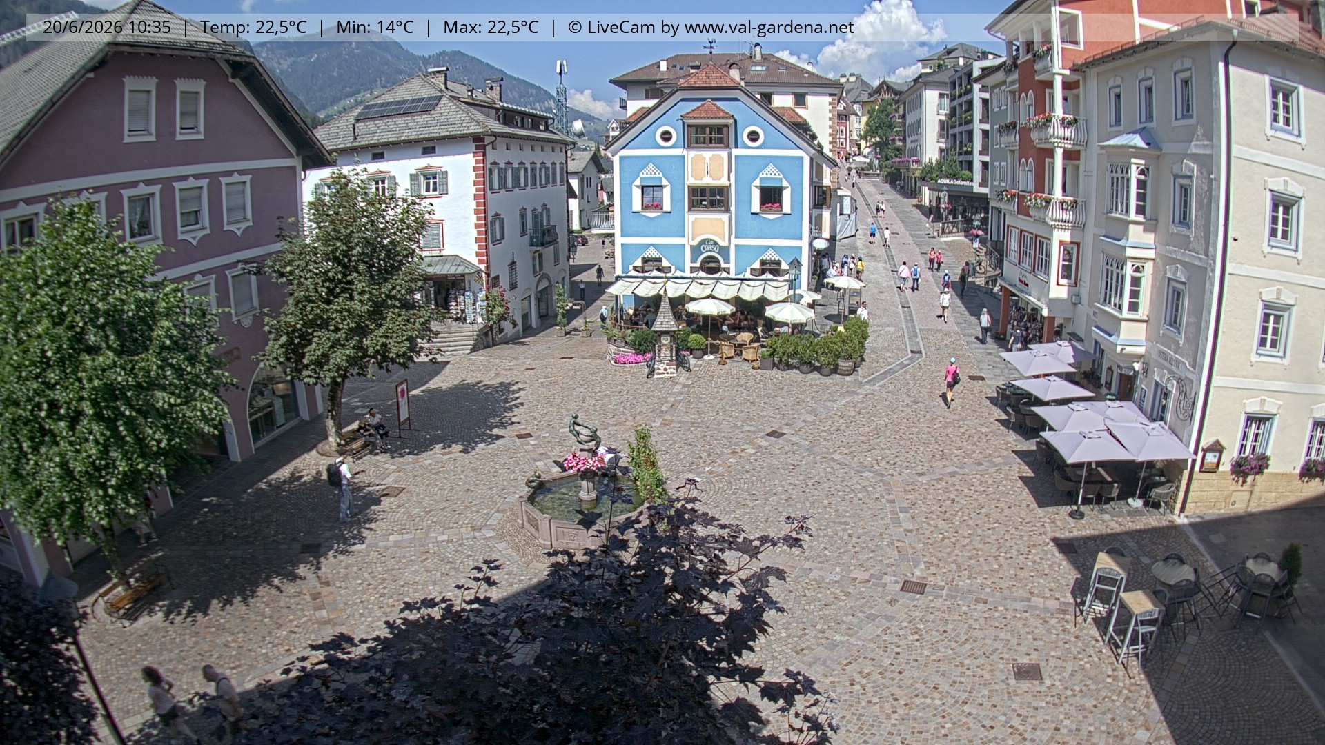 Archiv Foto Webcam St. Ulrich: Dorfzentrum