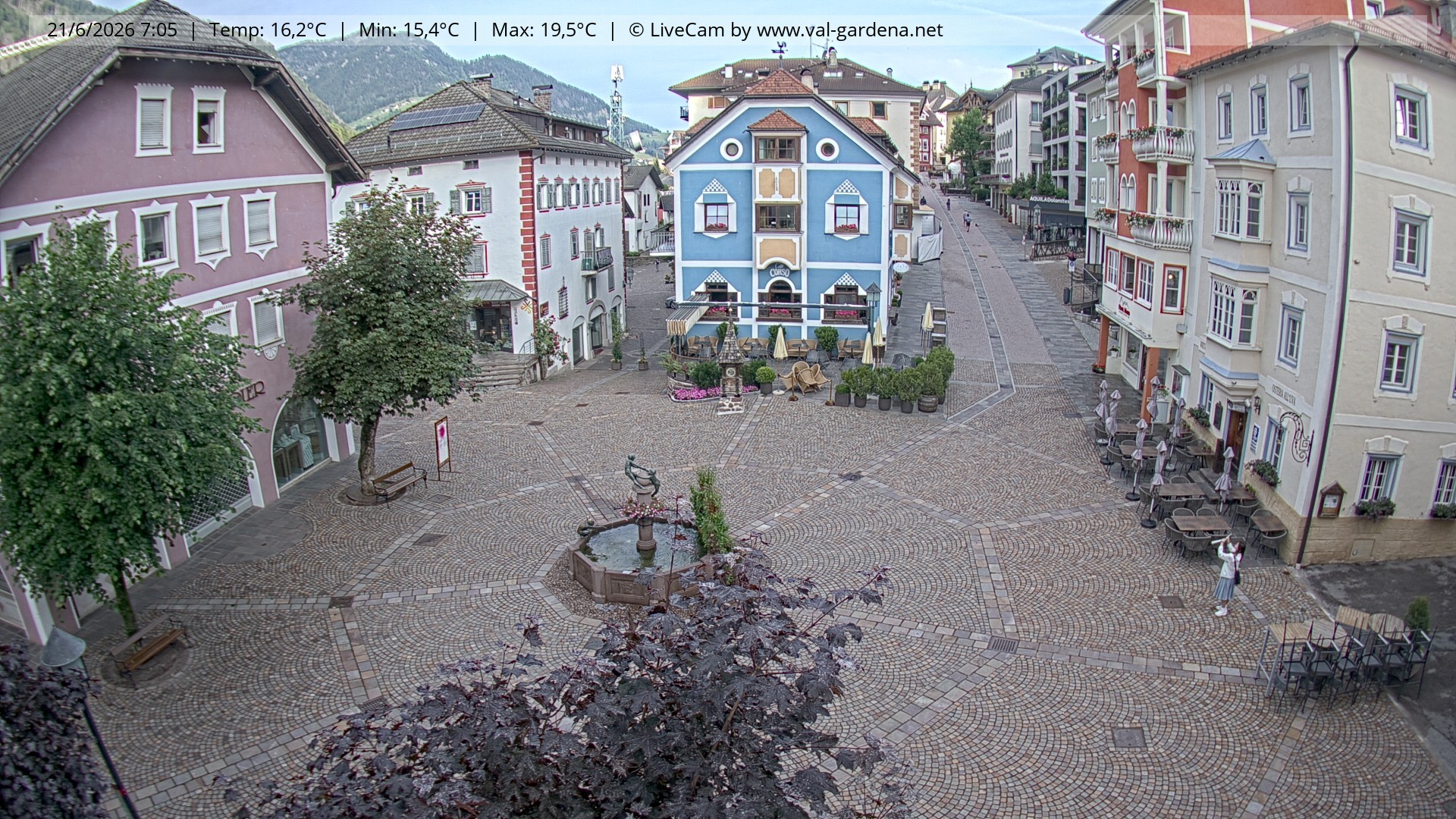 Archiv Foto Webcam St. Ulrich: Dorfzentrum
