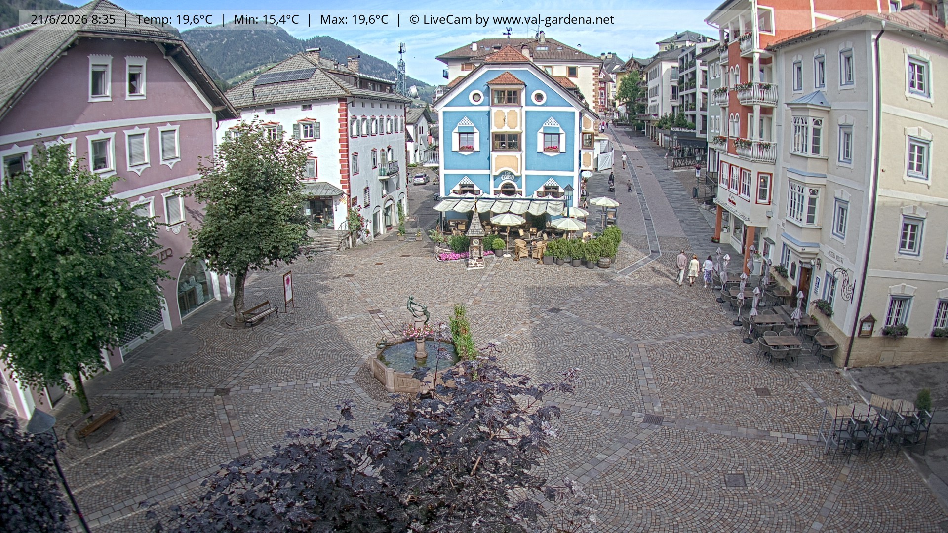 Archiv Foto Webcam St. Ulrich: Dorfzentrum