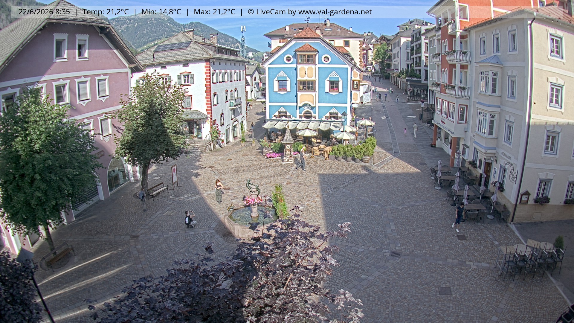 Archiv Foto Webcam St. Ulrich: Dorfzentrum