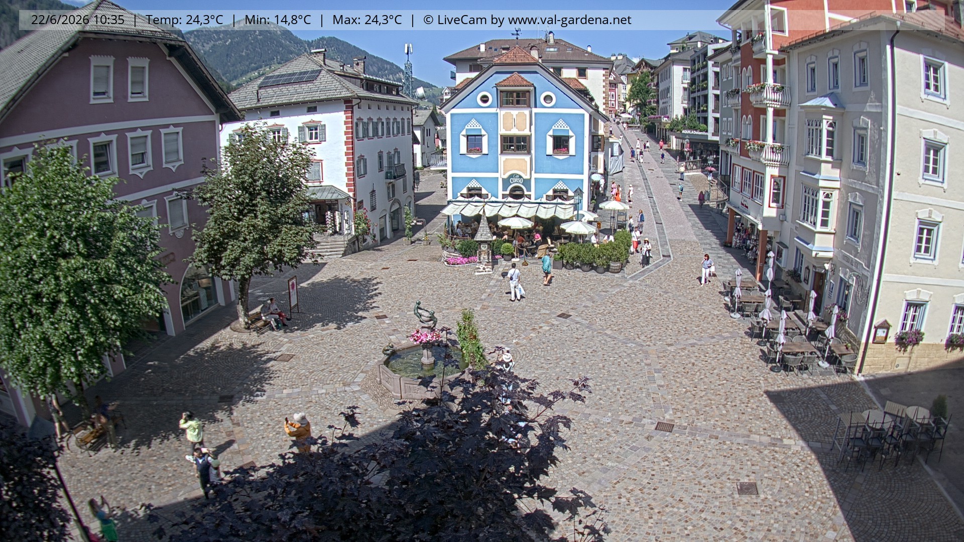 Archiv Foto Webcam St. Ulrich: Dorfzentrum