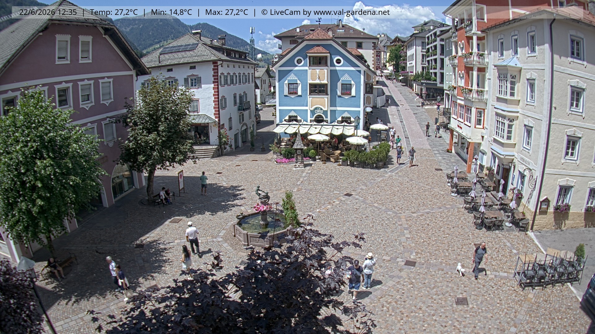 Archiv Foto Webcam St. Ulrich: Dorfzentrum