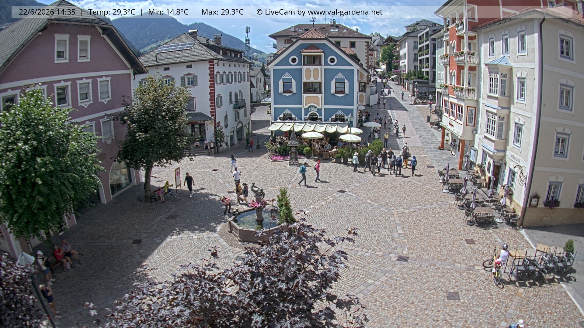 Archiv Foto Webcam St. Ulrich: Dorfzentrum