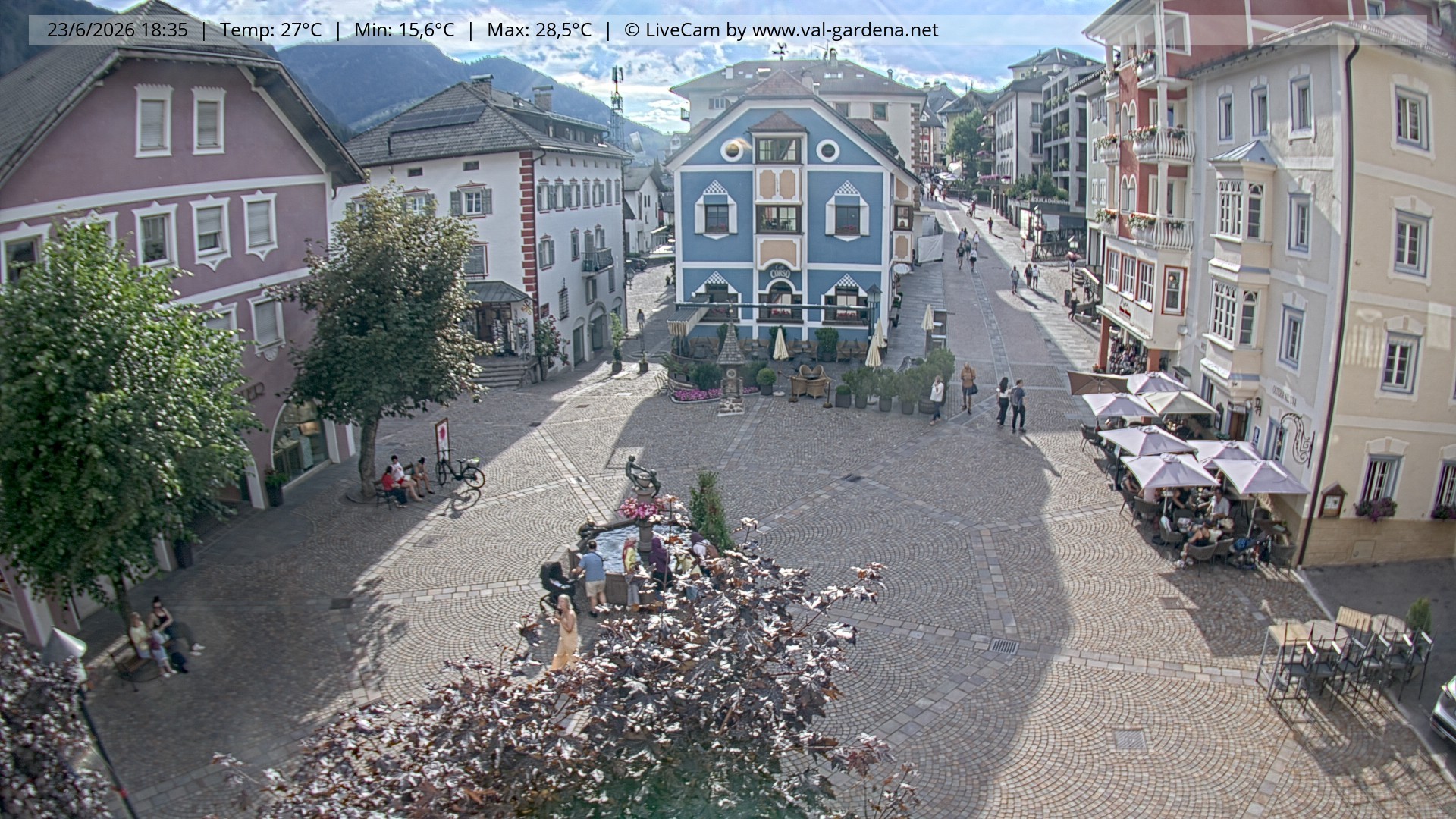 Archiv Foto Webcam St. Ulrich: Dorfzentrum