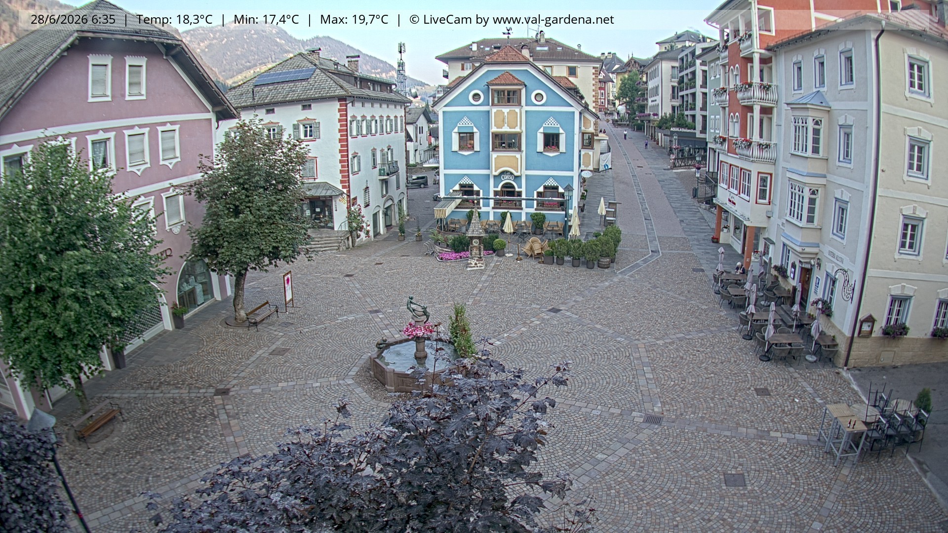 Archiv Foto Webcam St. Ulrich: Dorfzentrum