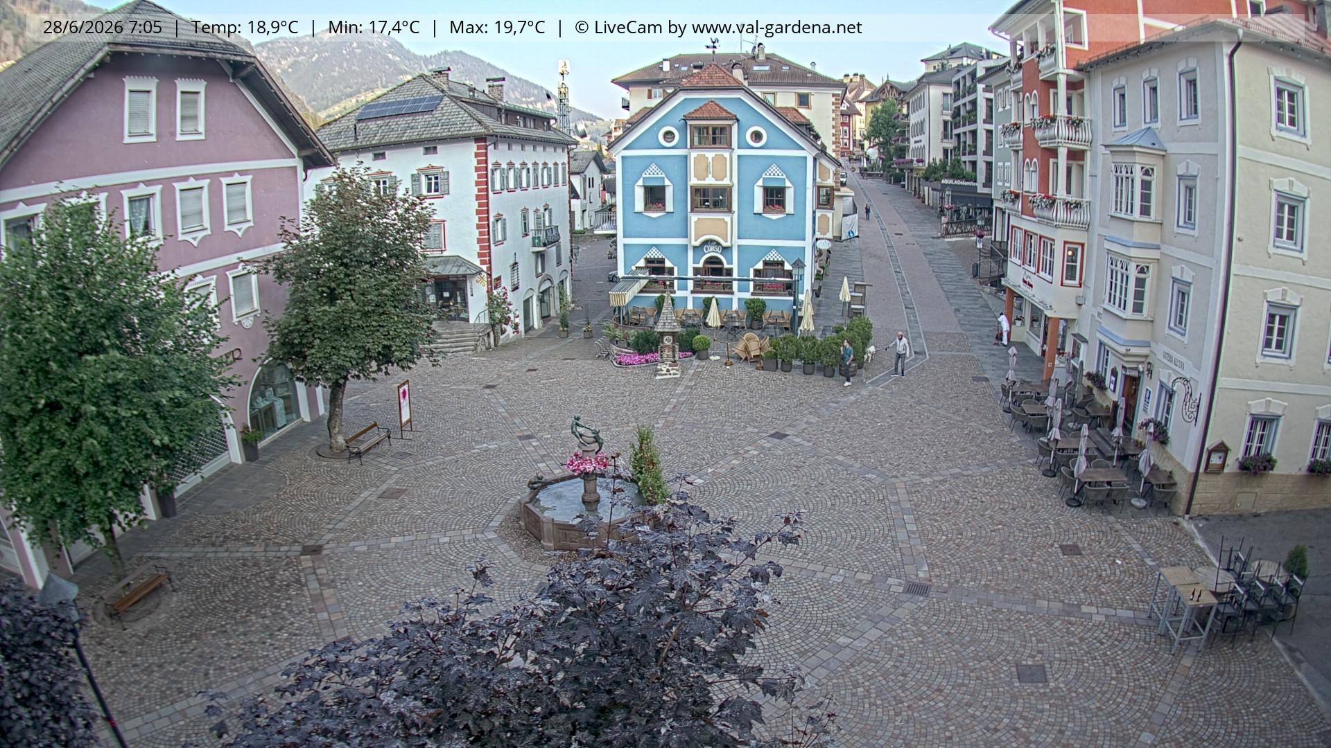 Archiv Foto Webcam St. Ulrich: Dorfzentrum