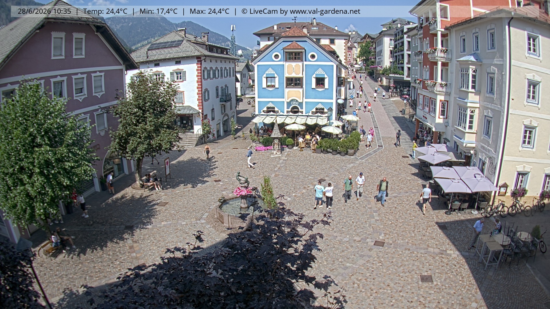 Archiv Foto Webcam St. Ulrich: Dorfzentrum