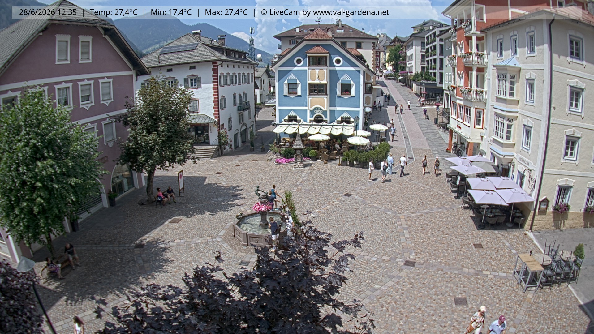 Archiv Foto Webcam St. Ulrich: Dorfzentrum