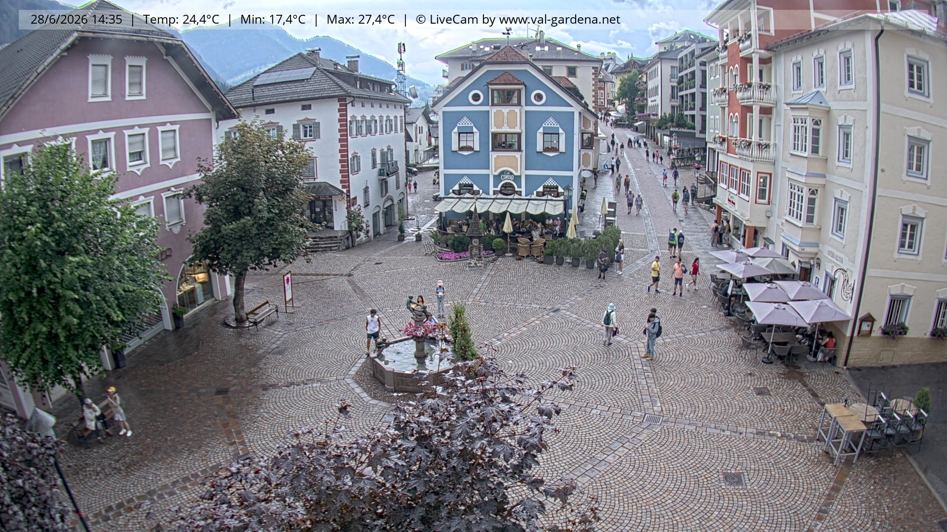 Archiv Foto Webcam St. Ulrich: Dorfzentrum