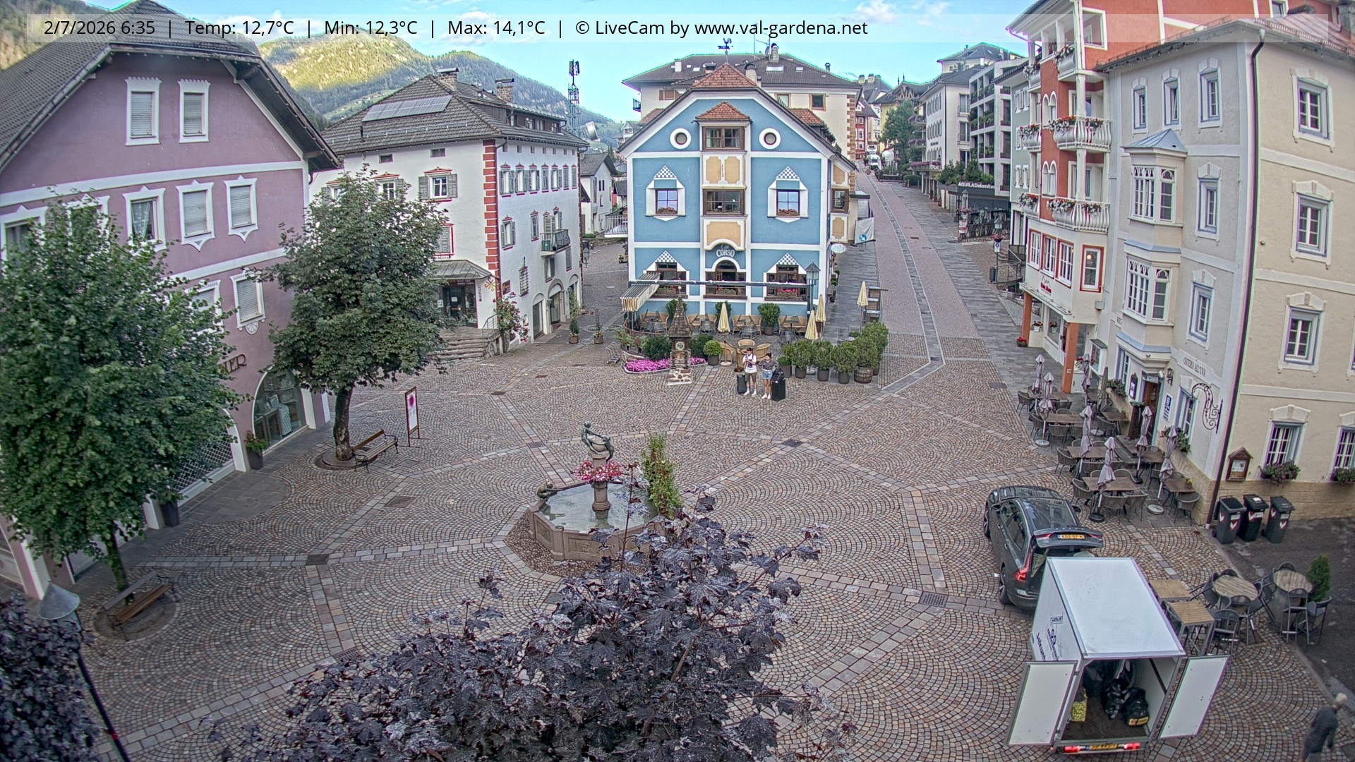 Archiv Foto Webcam St. Ulrich: Dorfzentrum