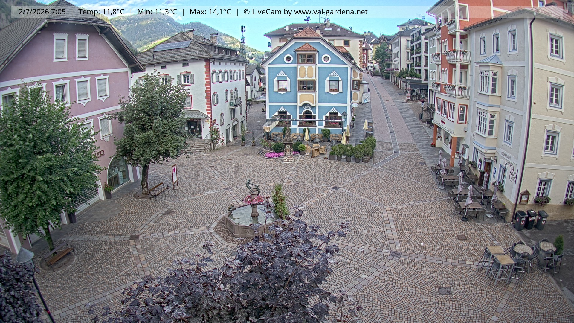 Archiv Foto Webcam St. Ulrich: Dorfzentrum