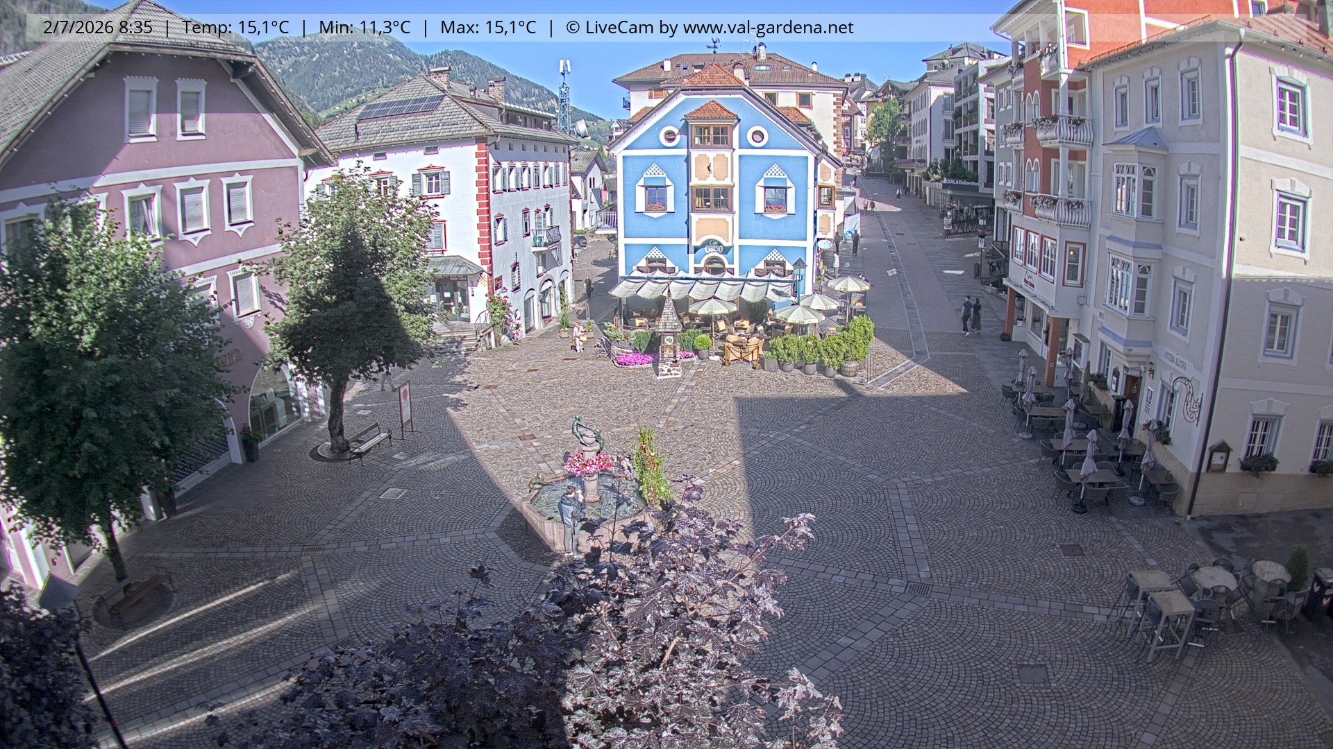 Archiv Foto Webcam St. Ulrich: Dorfzentrum