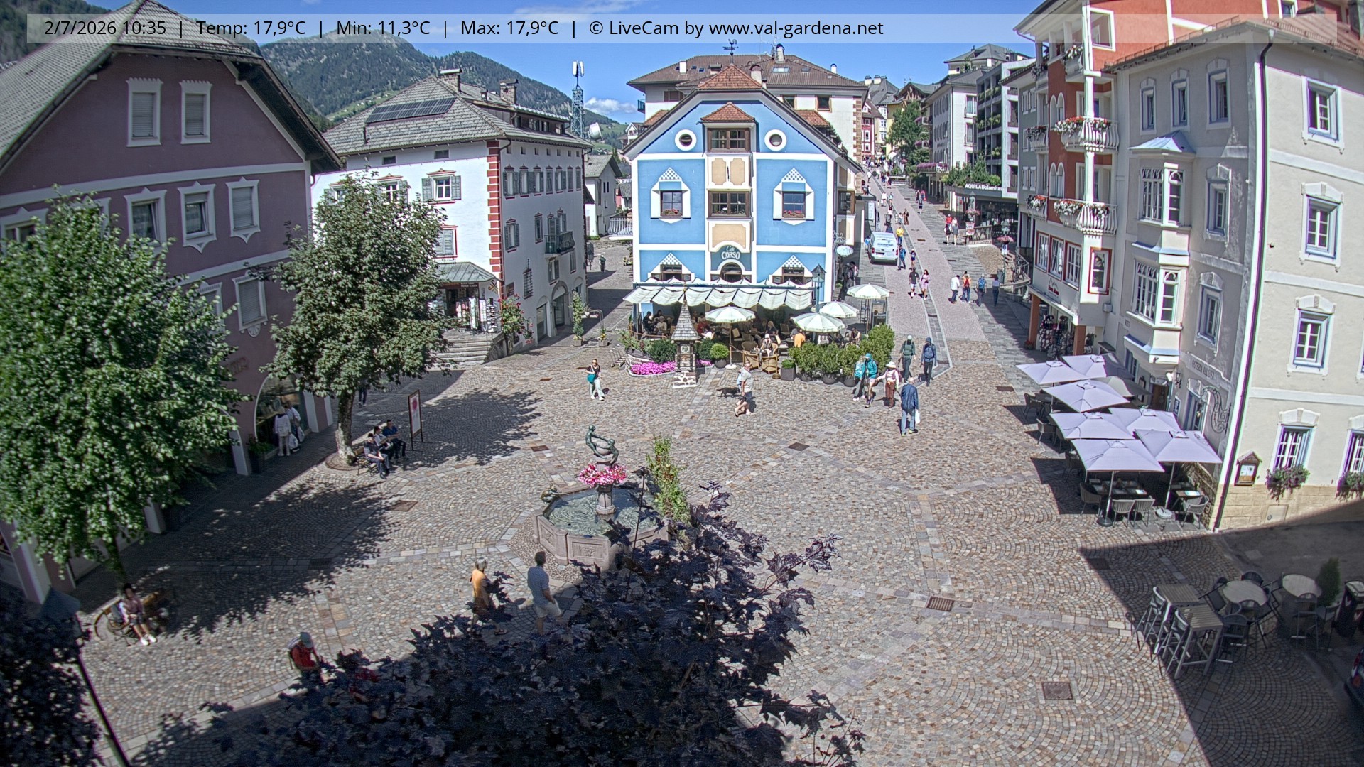 Archiv Foto Webcam St. Ulrich: Dorfzentrum