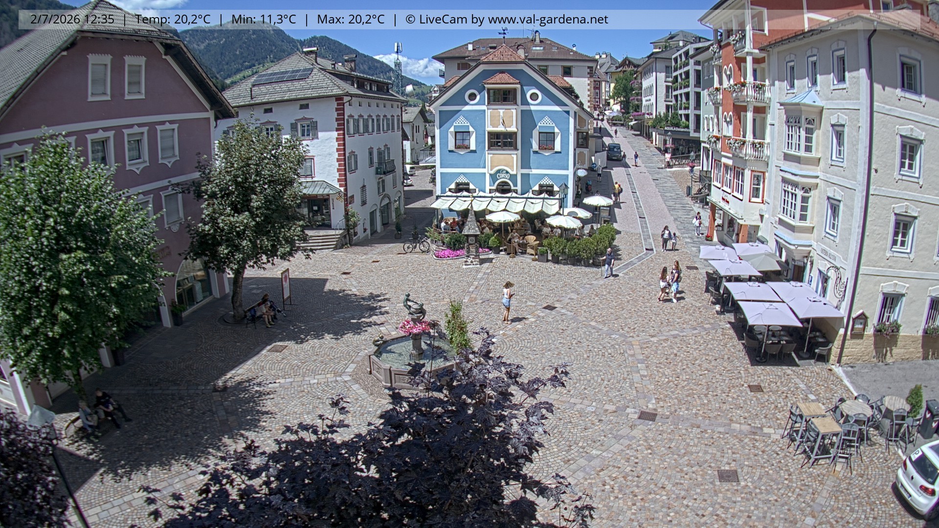 Archiv Foto Webcam St. Ulrich: Dorfzentrum
