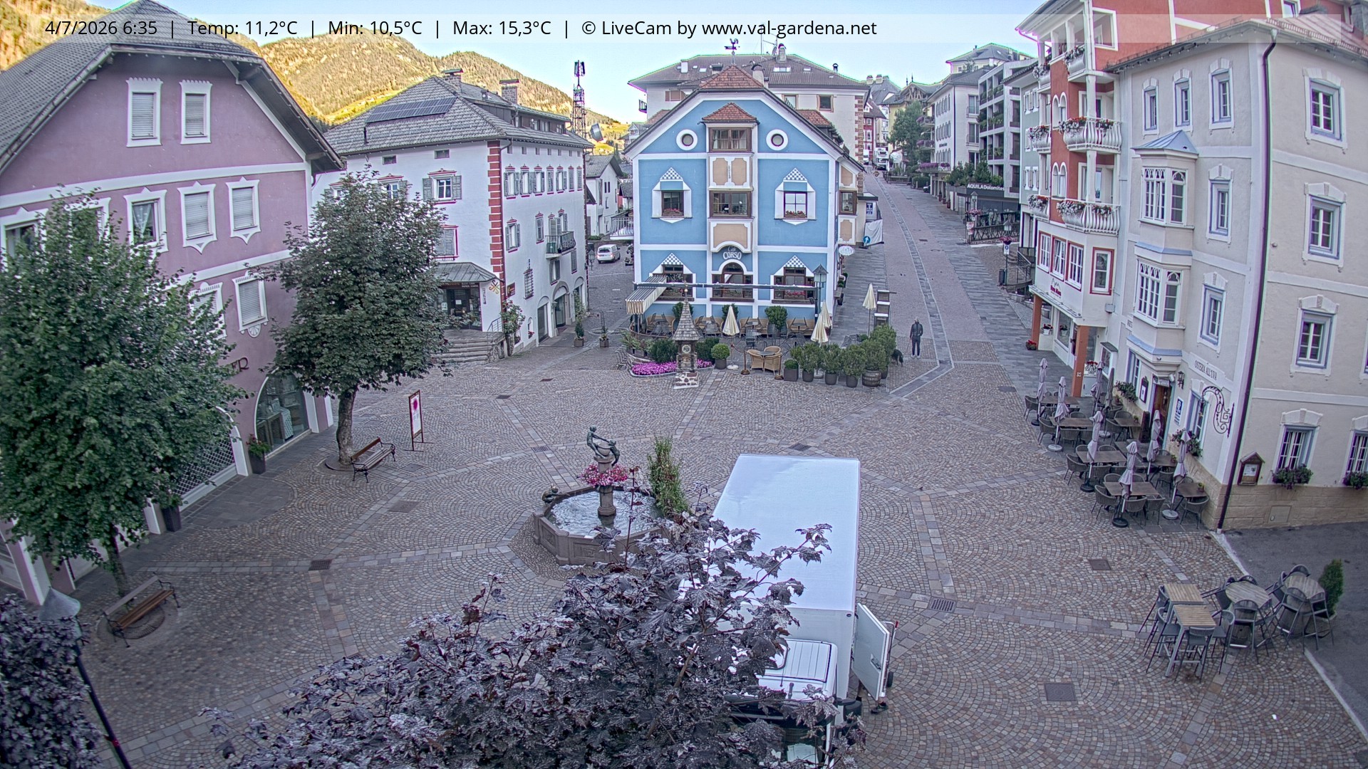 Archiv Foto Webcam St. Ulrich: Dorfzentrum