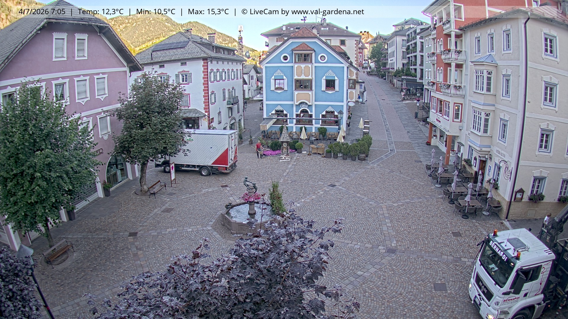 Archiv Foto Webcam St. Ulrich: Dorfzentrum