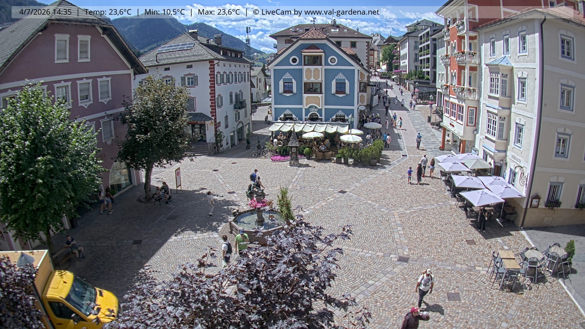 Archiv Foto Webcam St. Ulrich: Dorfzentrum