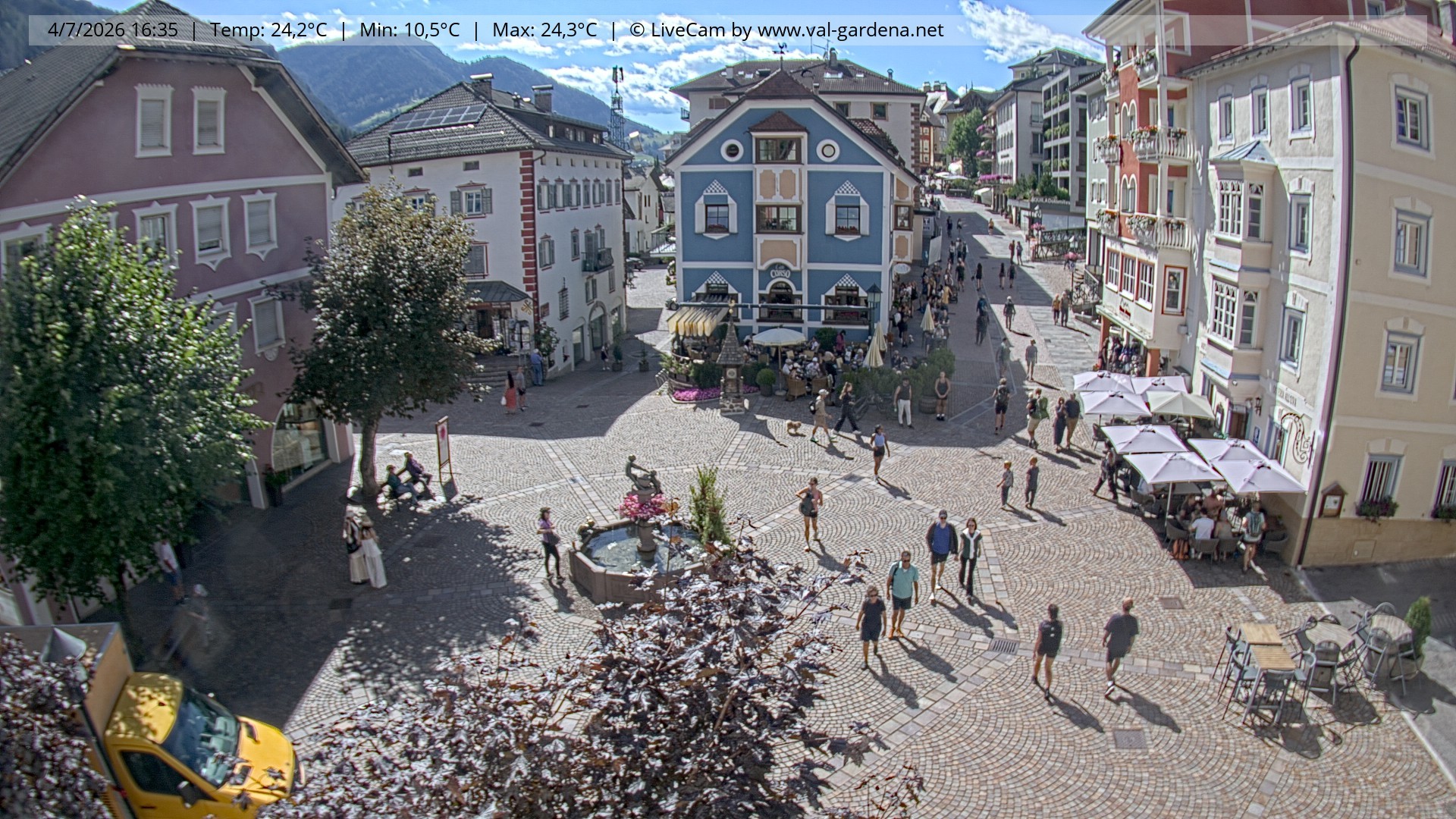 Archiv Foto Webcam St. Ulrich: Dorfzentrum