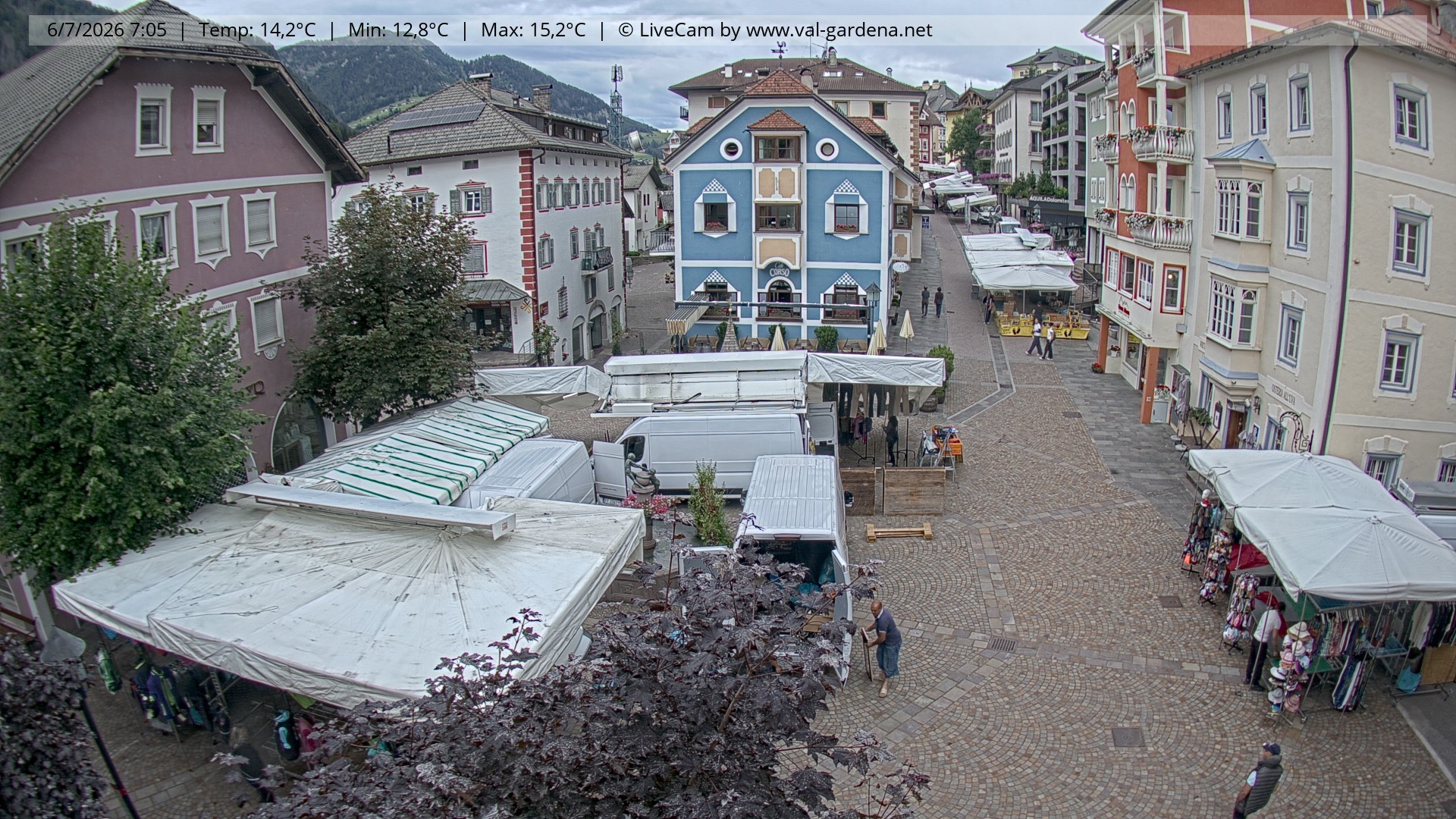 Archiv Foto Webcam St. Ulrich: Dorfzentrum