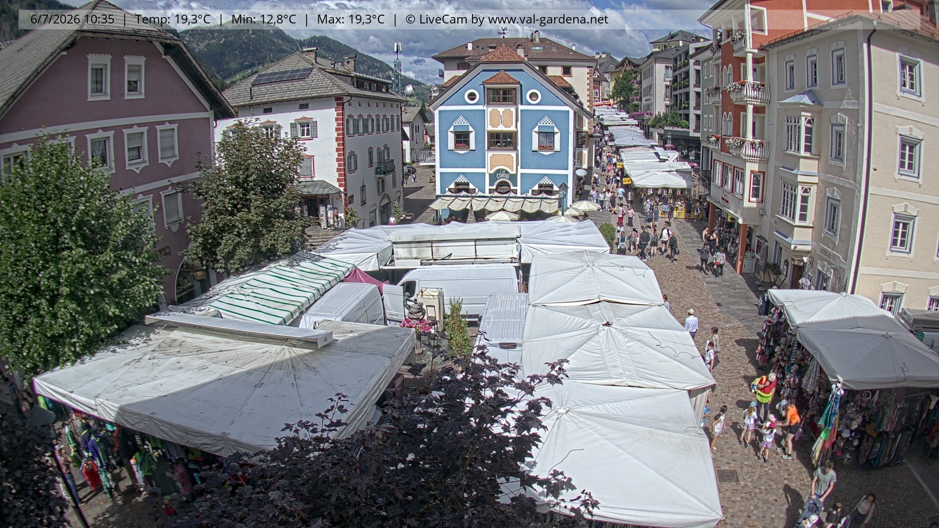 Archiv Foto Webcam St. Ulrich: Dorfzentrum