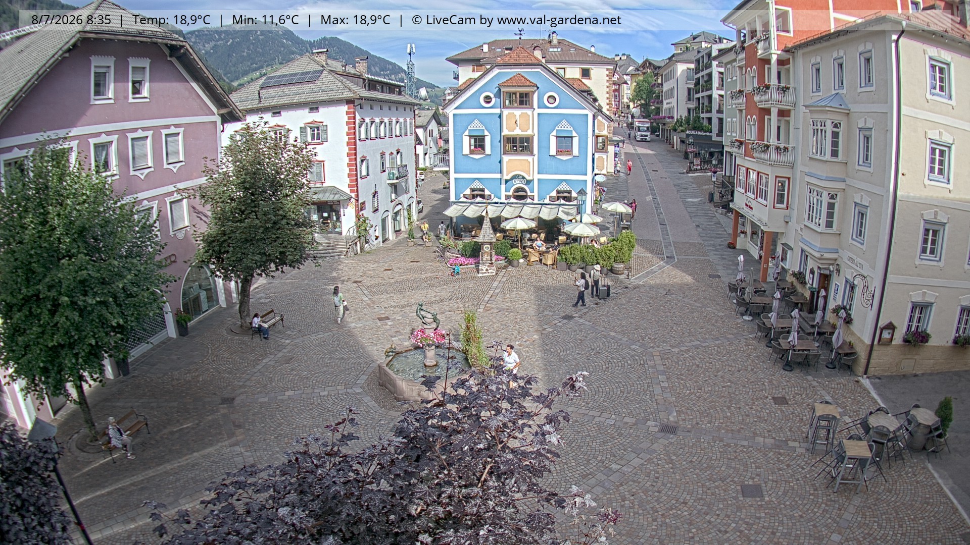 Archiv Foto Webcam St. Ulrich: Dorfzentrum