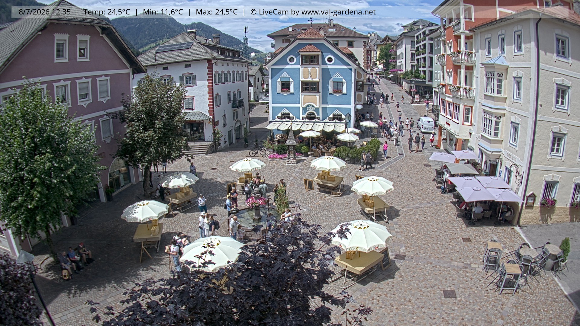 Archiv Foto Webcam St. Ulrich: Dorfzentrum