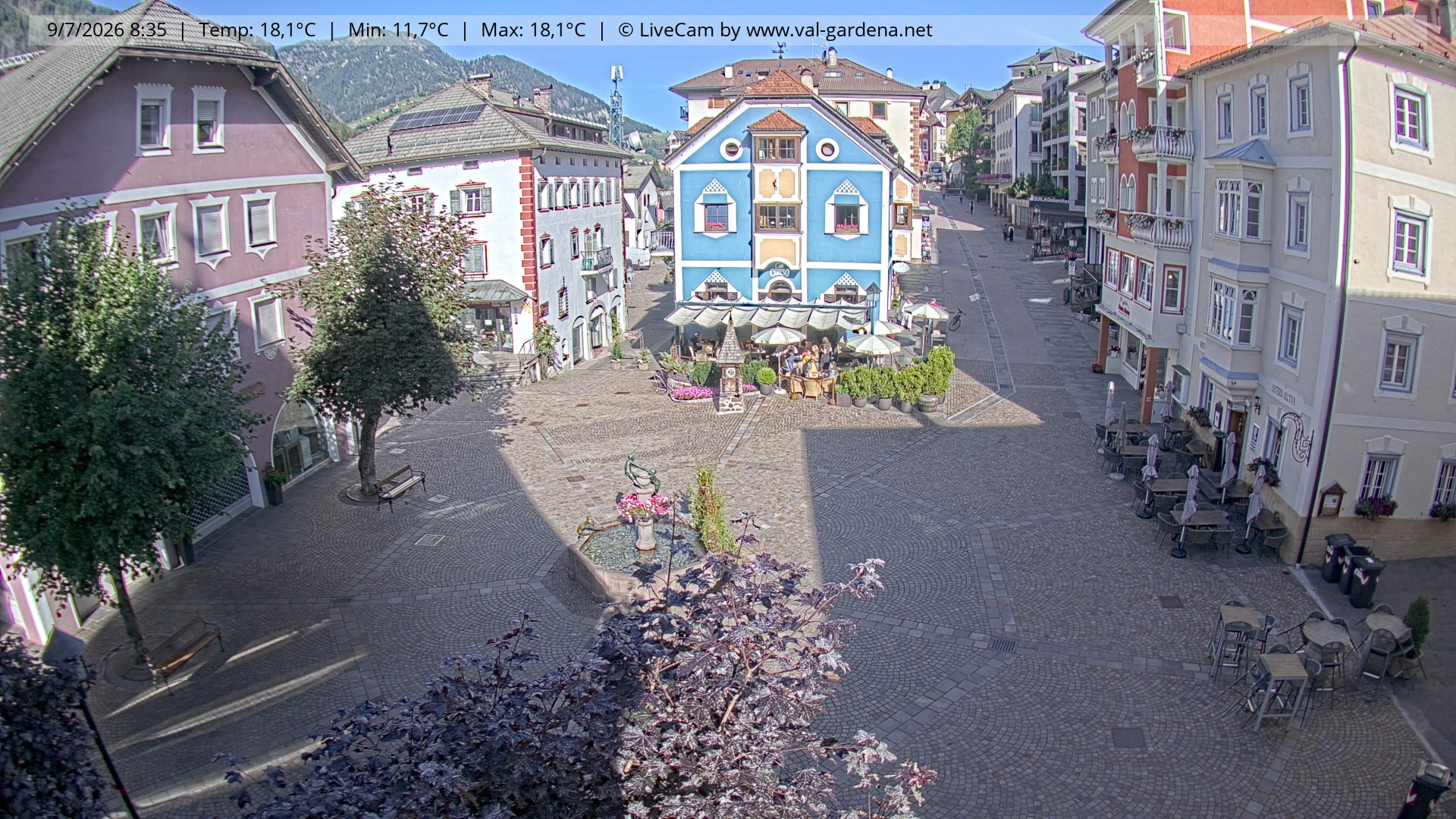 Archiv Foto Webcam St. Ulrich: Dorfzentrum