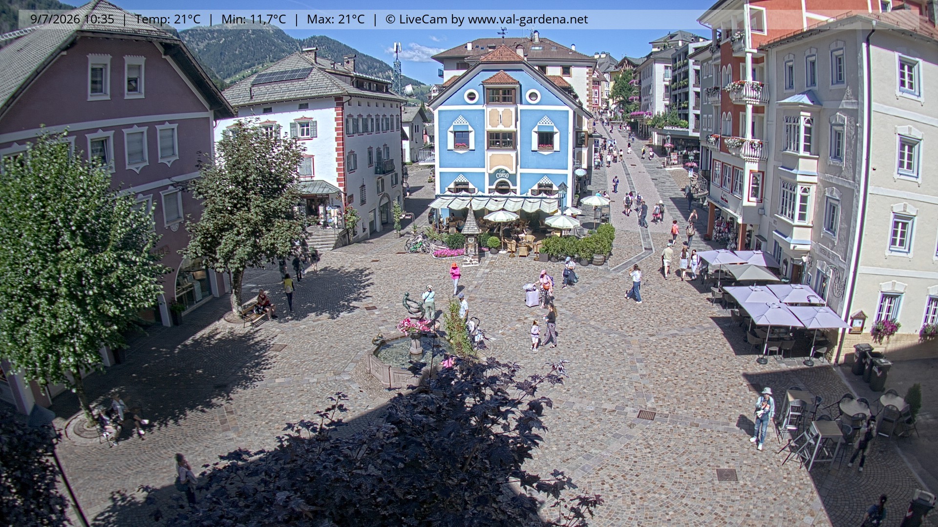 Archiv Foto Webcam St. Ulrich: Dorfzentrum