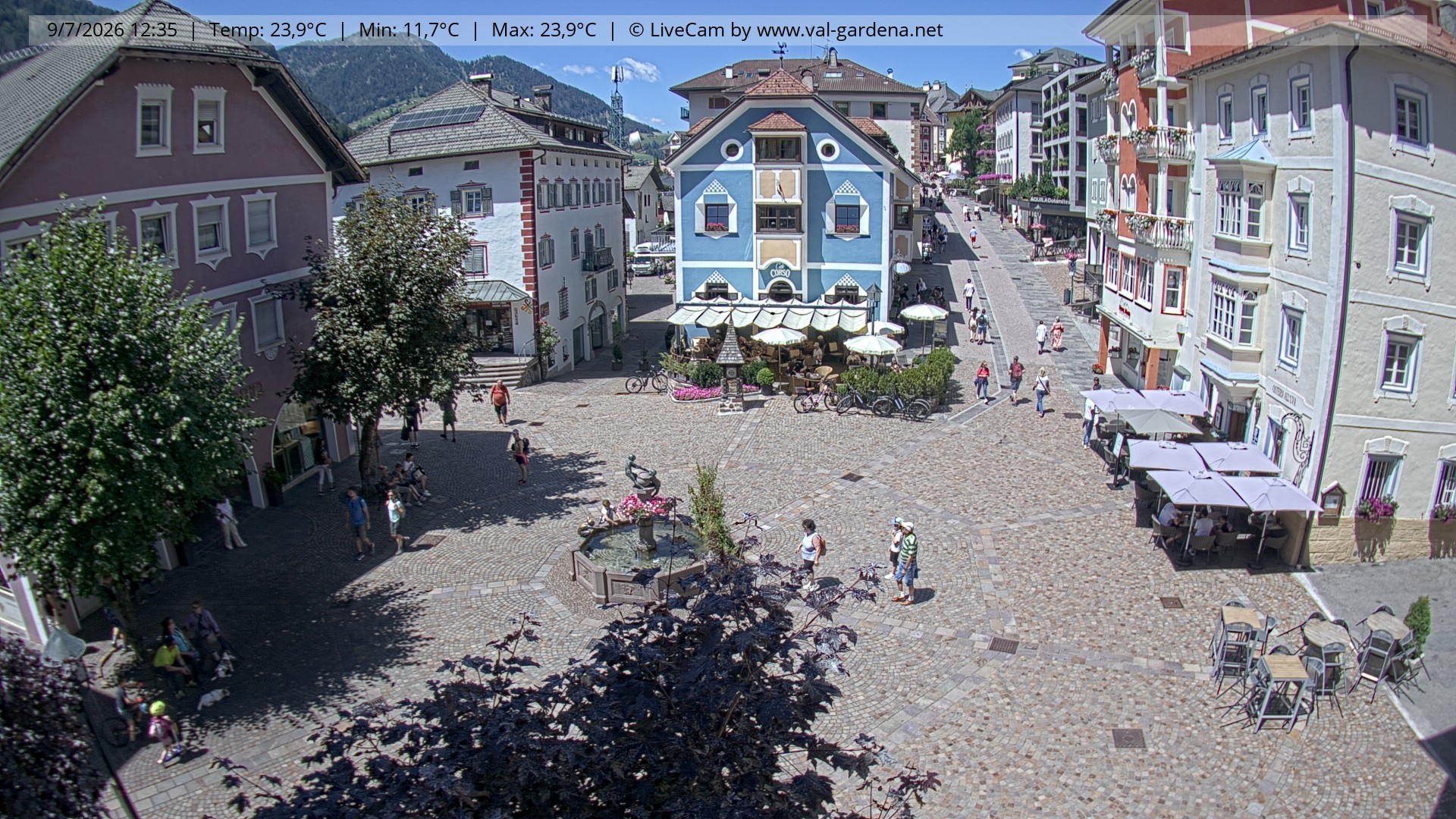 Archiv Foto Webcam St. Ulrich: Dorfzentrum