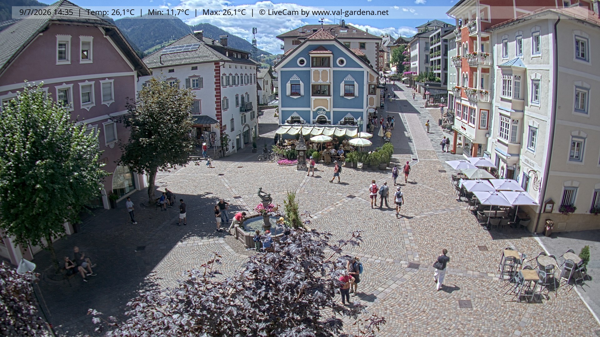 Archiv Foto Webcam St. Ulrich: Dorfzentrum