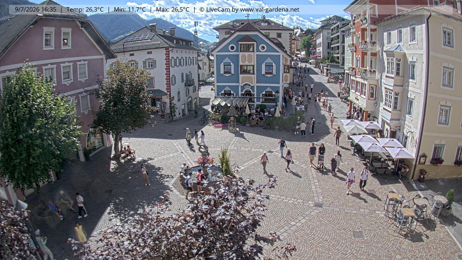 Archiv Foto Webcam St. Ulrich: Dorfzentrum