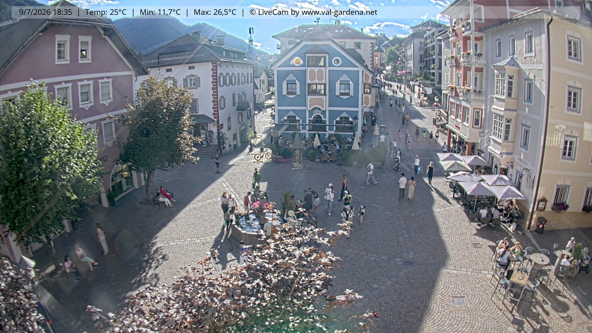 Archiv Foto Webcam St. Ulrich: Dorfzentrum