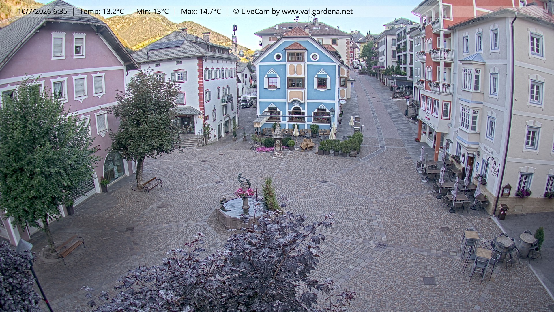 Archiv Foto Webcam St. Ulrich: Dorfzentrum