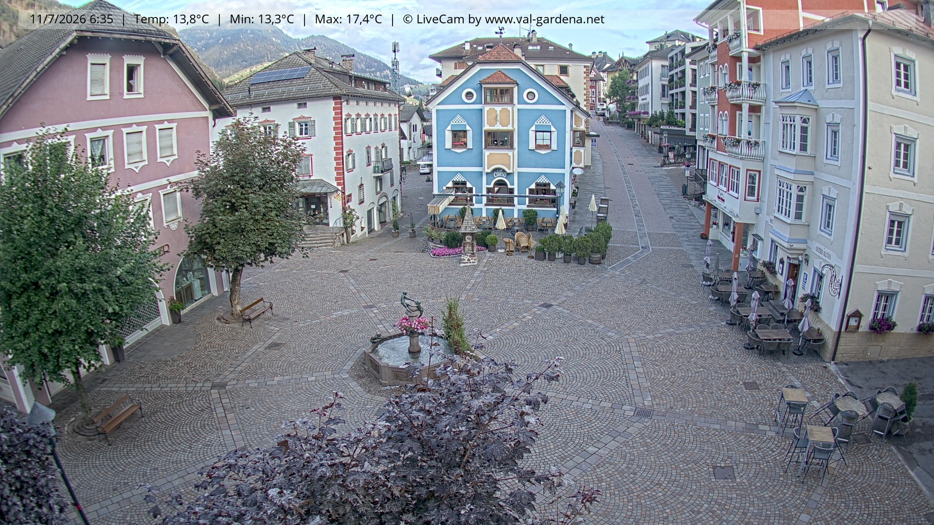 Archiv Foto Webcam St. Ulrich: Dorfzentrum