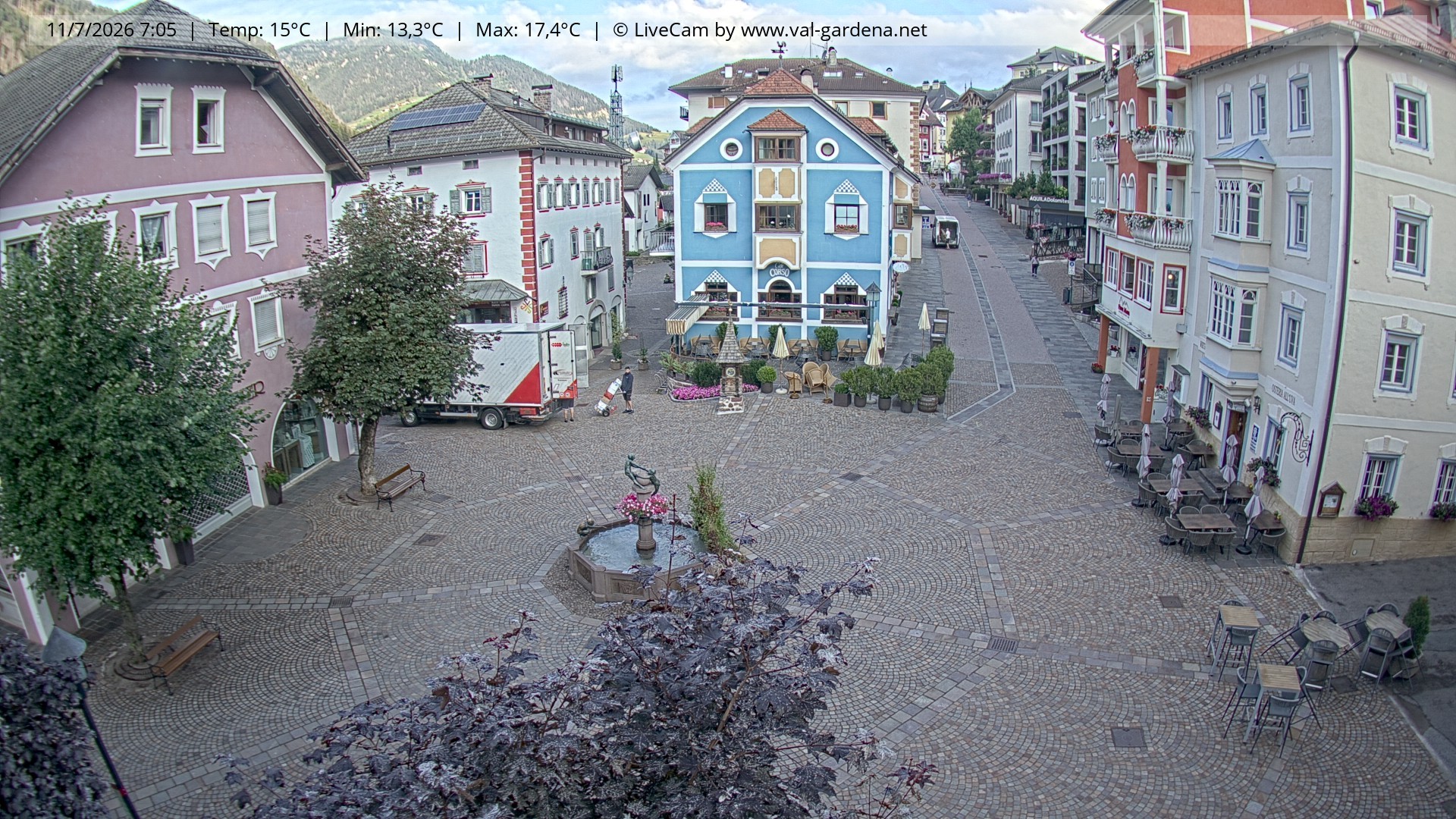 Archiv Foto Webcam St. Ulrich: Dorfzentrum