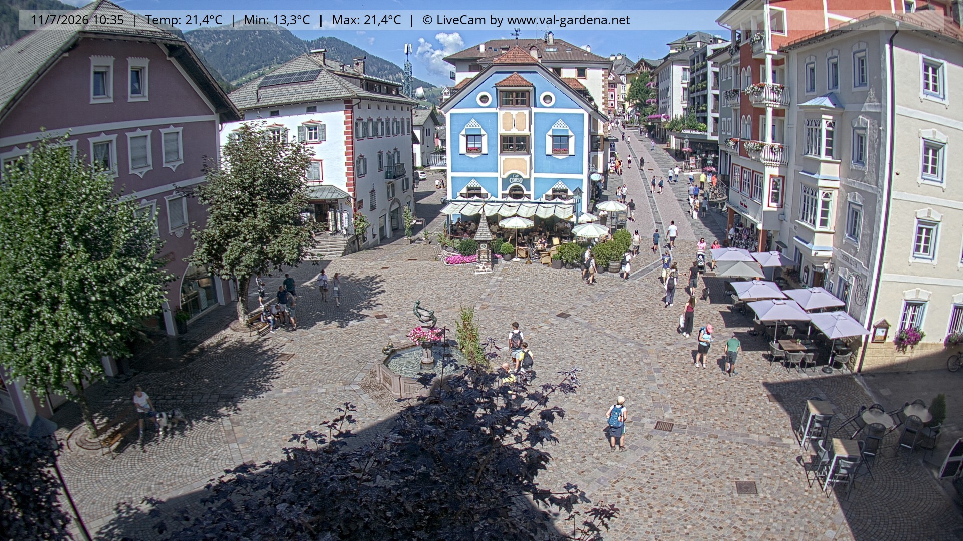 Archiv Foto Webcam St. Ulrich: Dorfzentrum