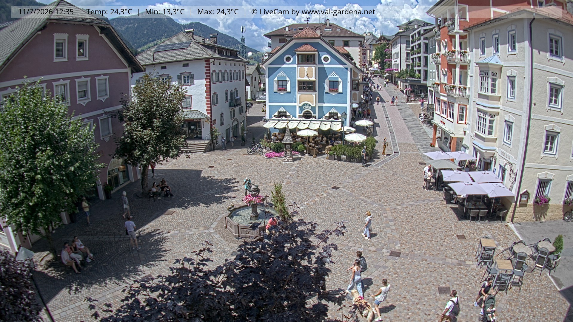 Archiv Foto Webcam St. Ulrich: Dorfzentrum