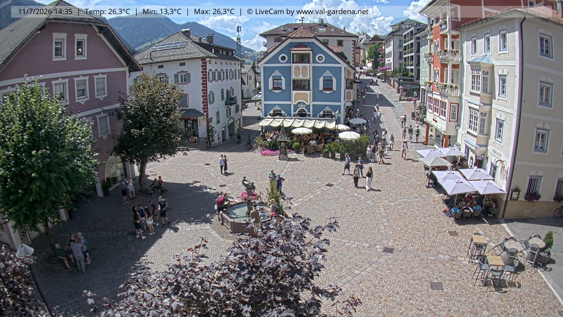 Archiv Foto Webcam St. Ulrich: Dorfzentrum