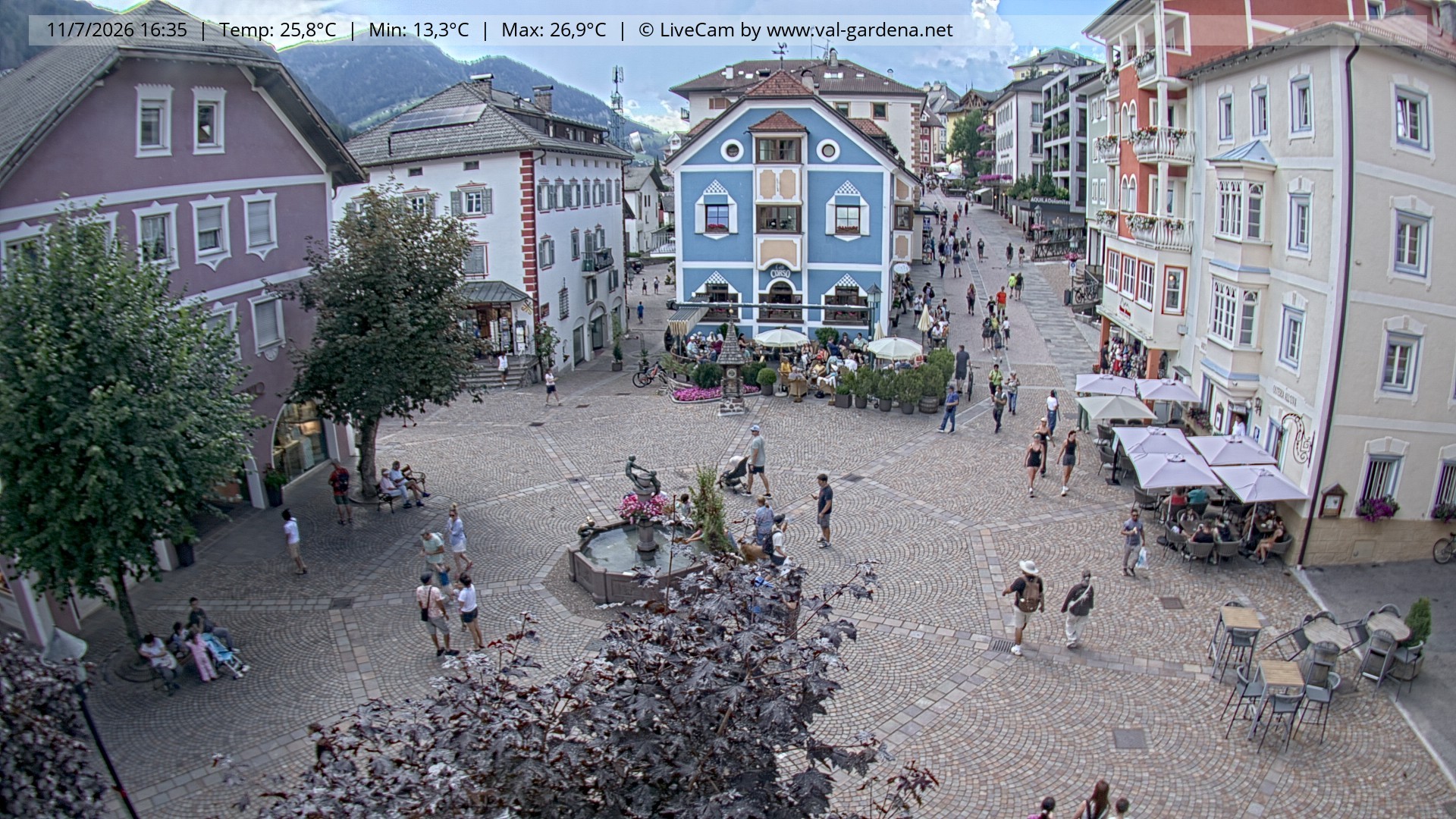 Archiv Foto Webcam St. Ulrich: Dorfzentrum