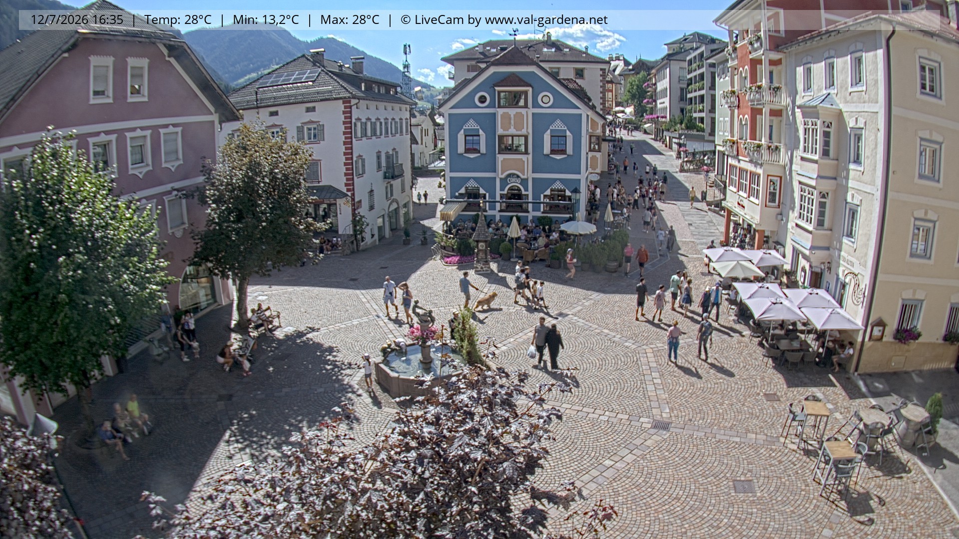 Archiv Foto Webcam St. Ulrich: Dorfzentrum