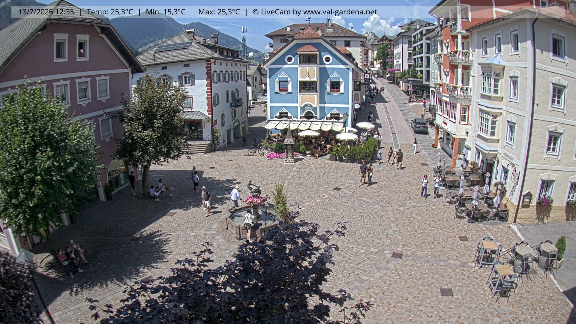 Archiv Foto Webcam St. Ulrich: Dorfzentrum
