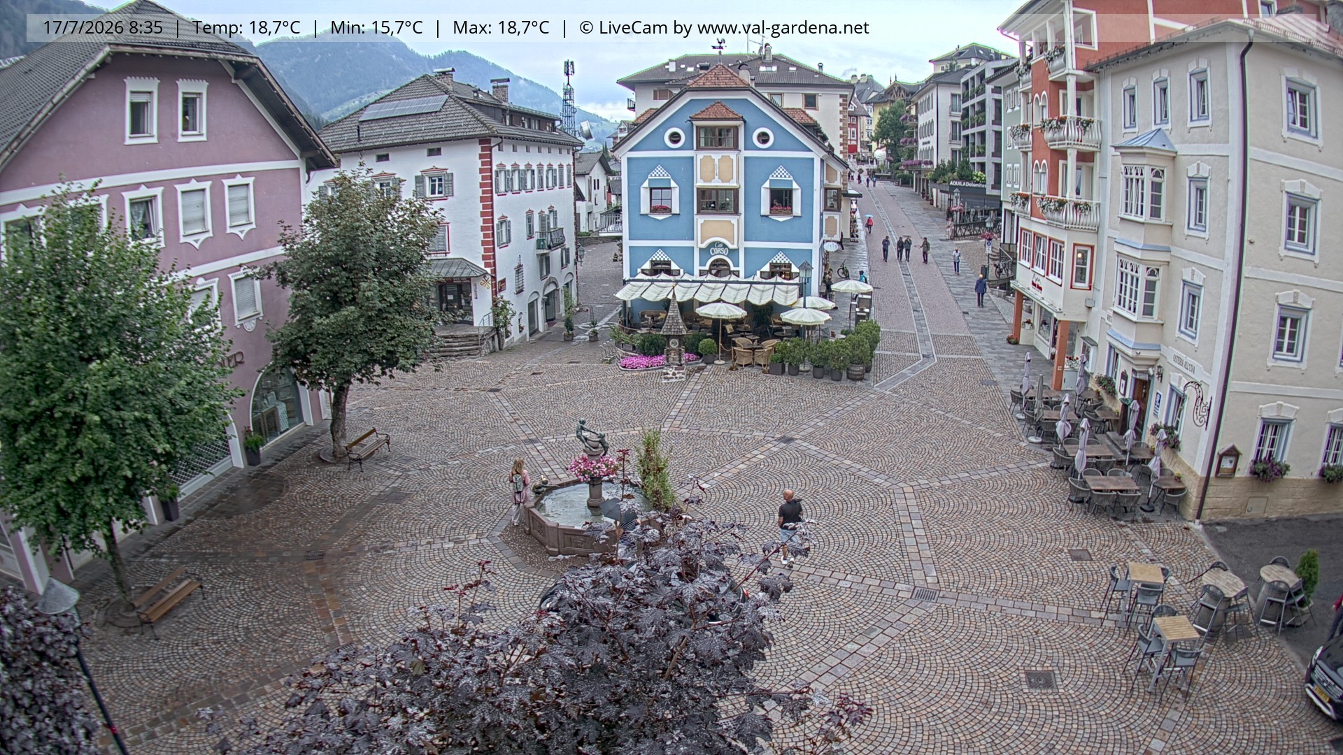 Archiv Foto Webcam St. Ulrich: Dorfzentrum