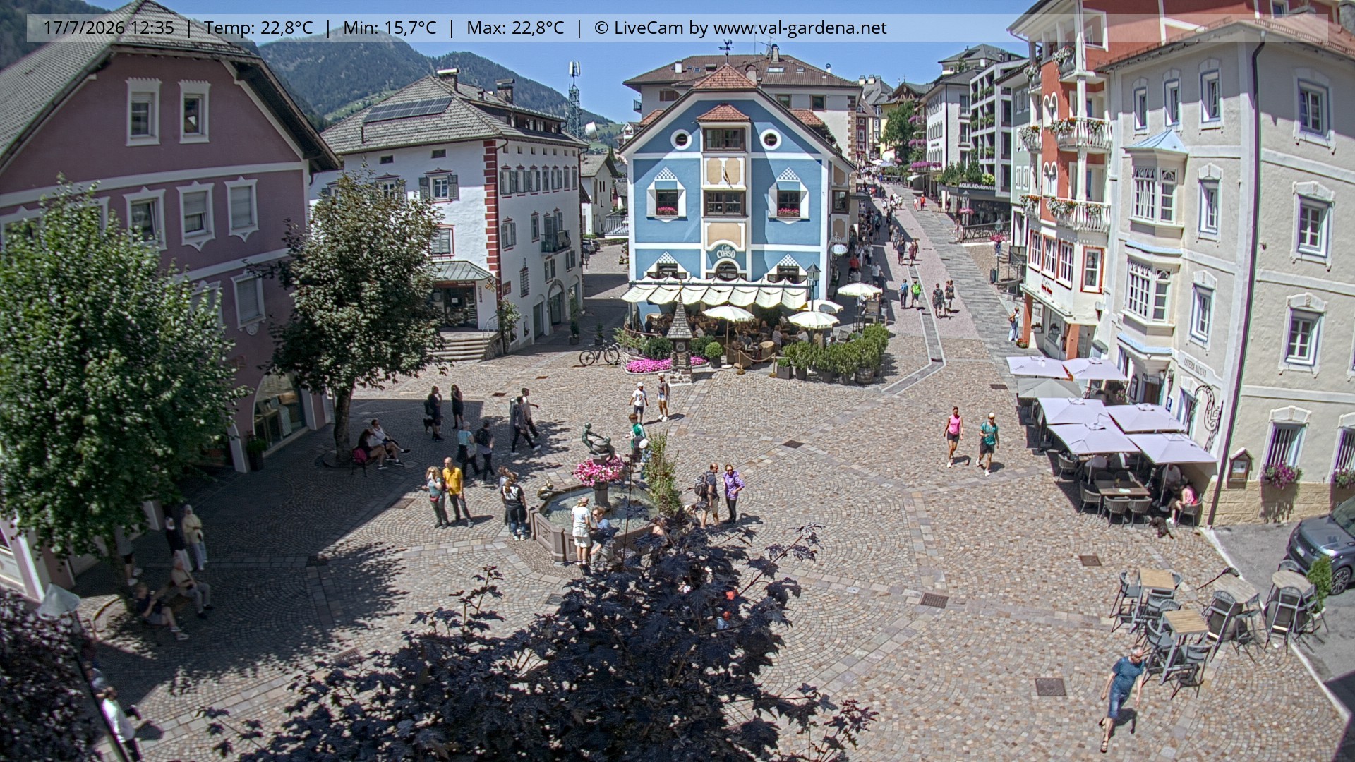 Archiv Foto Webcam St. Ulrich: Dorfzentrum