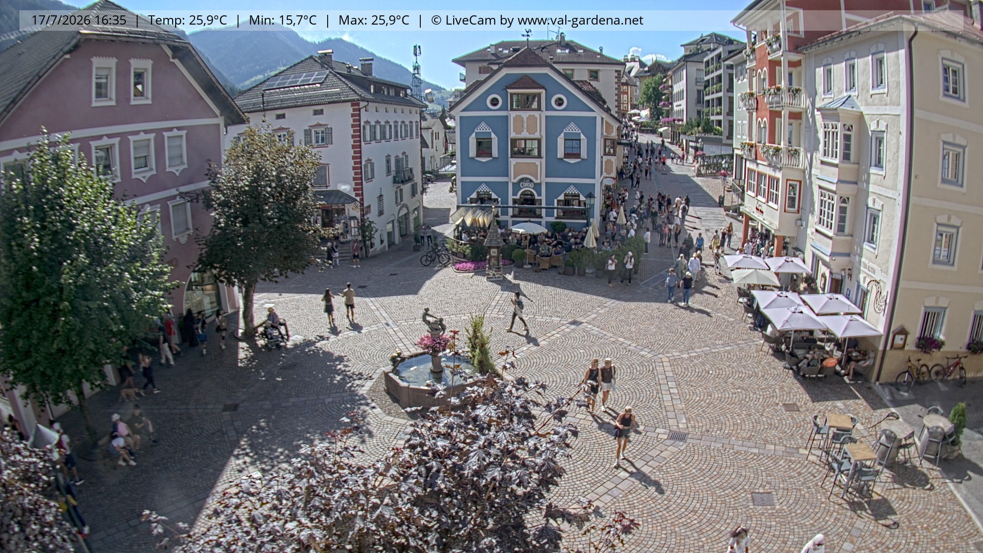 Archiv Foto Webcam St. Ulrich: Dorfzentrum