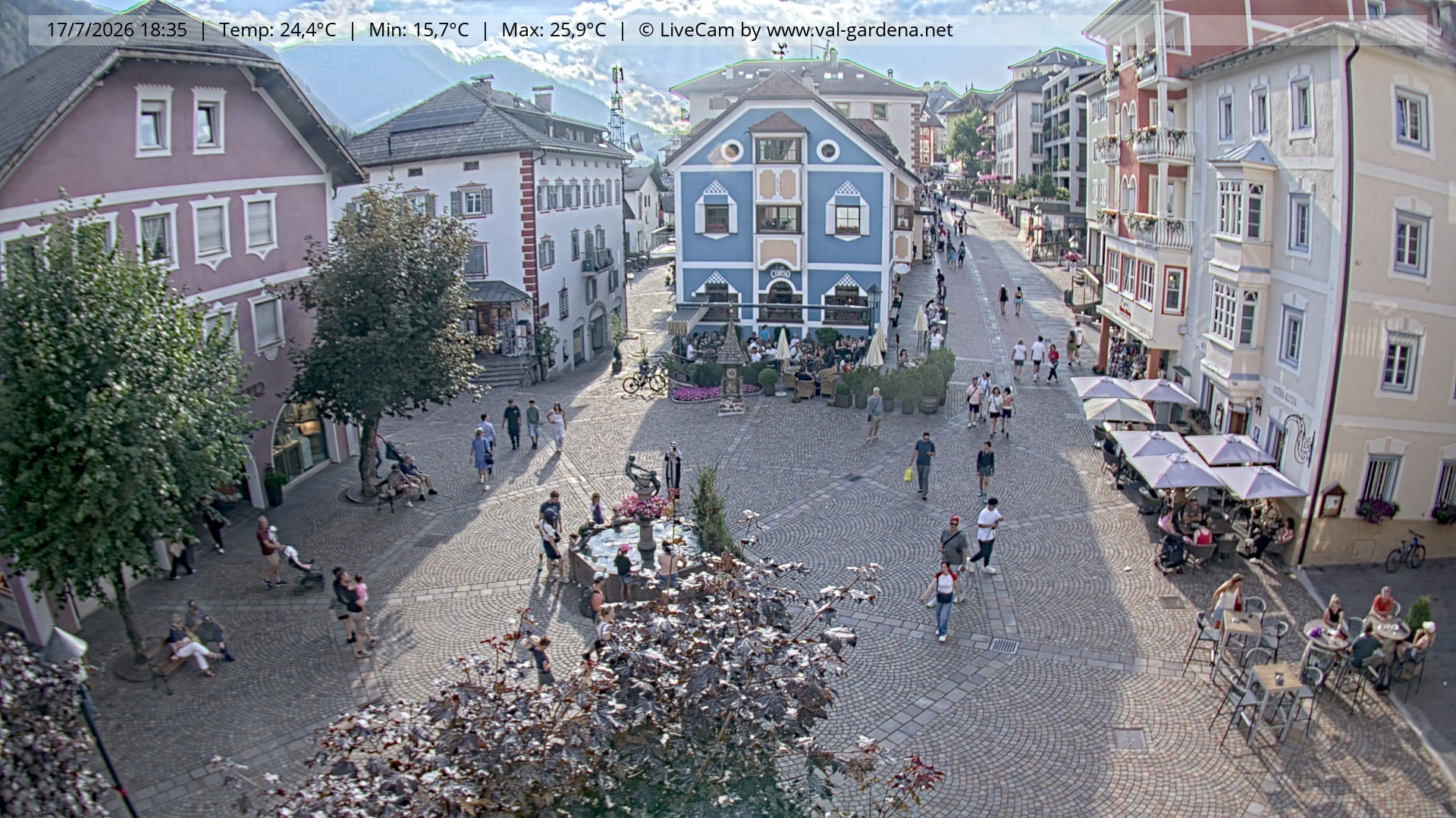 Archiv Foto Webcam St. Ulrich: Dorfzentrum