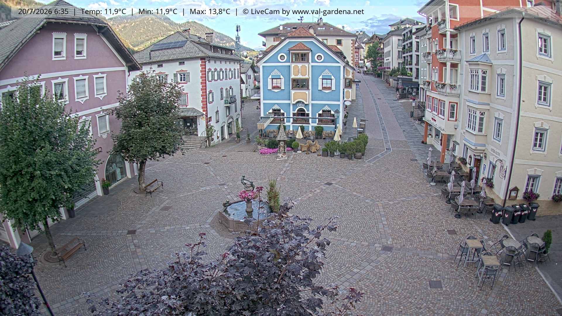 Archiv Foto Webcam St. Ulrich: Dorfzentrum
