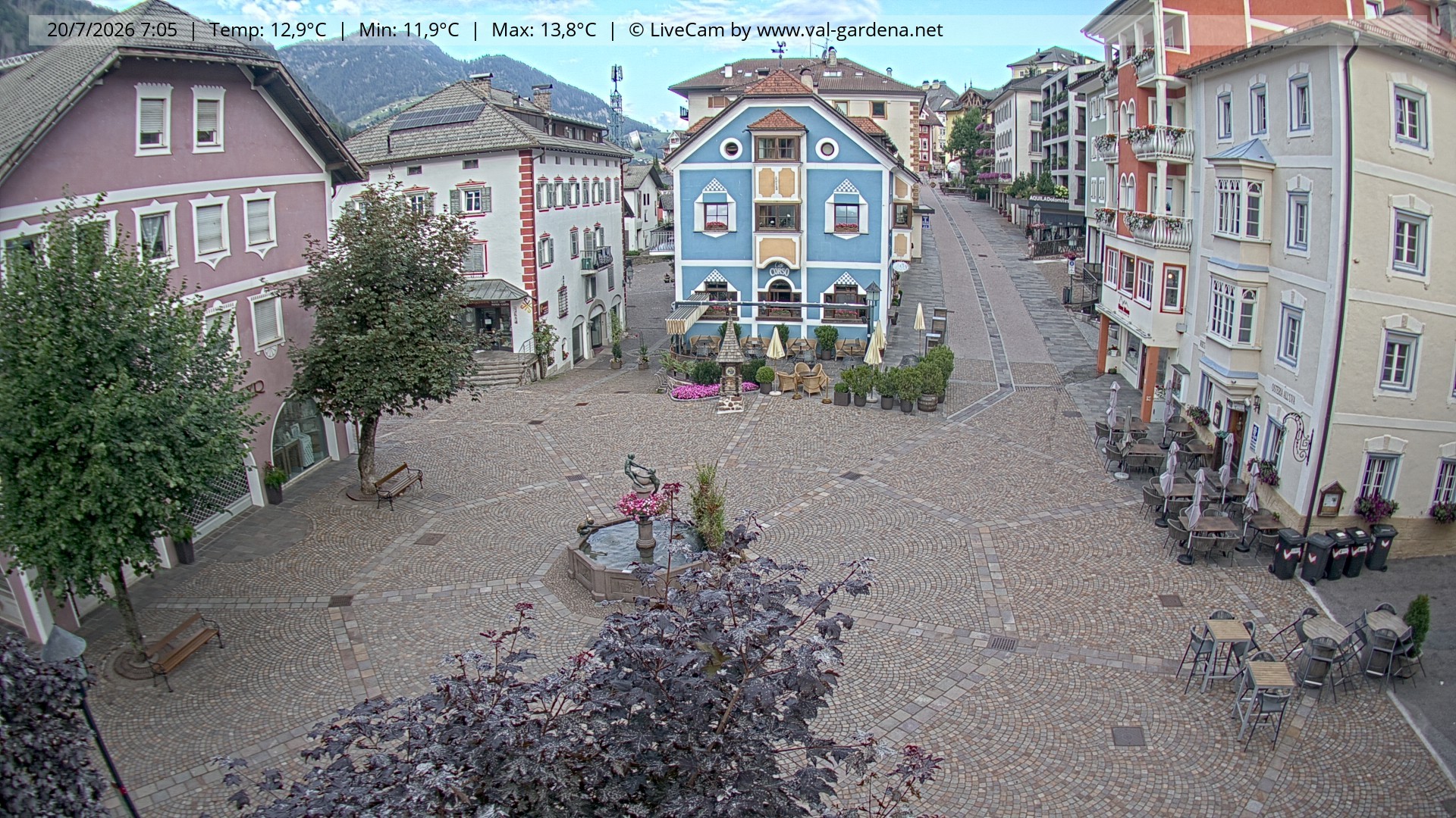 Archiv Foto Webcam St. Ulrich: Dorfzentrum