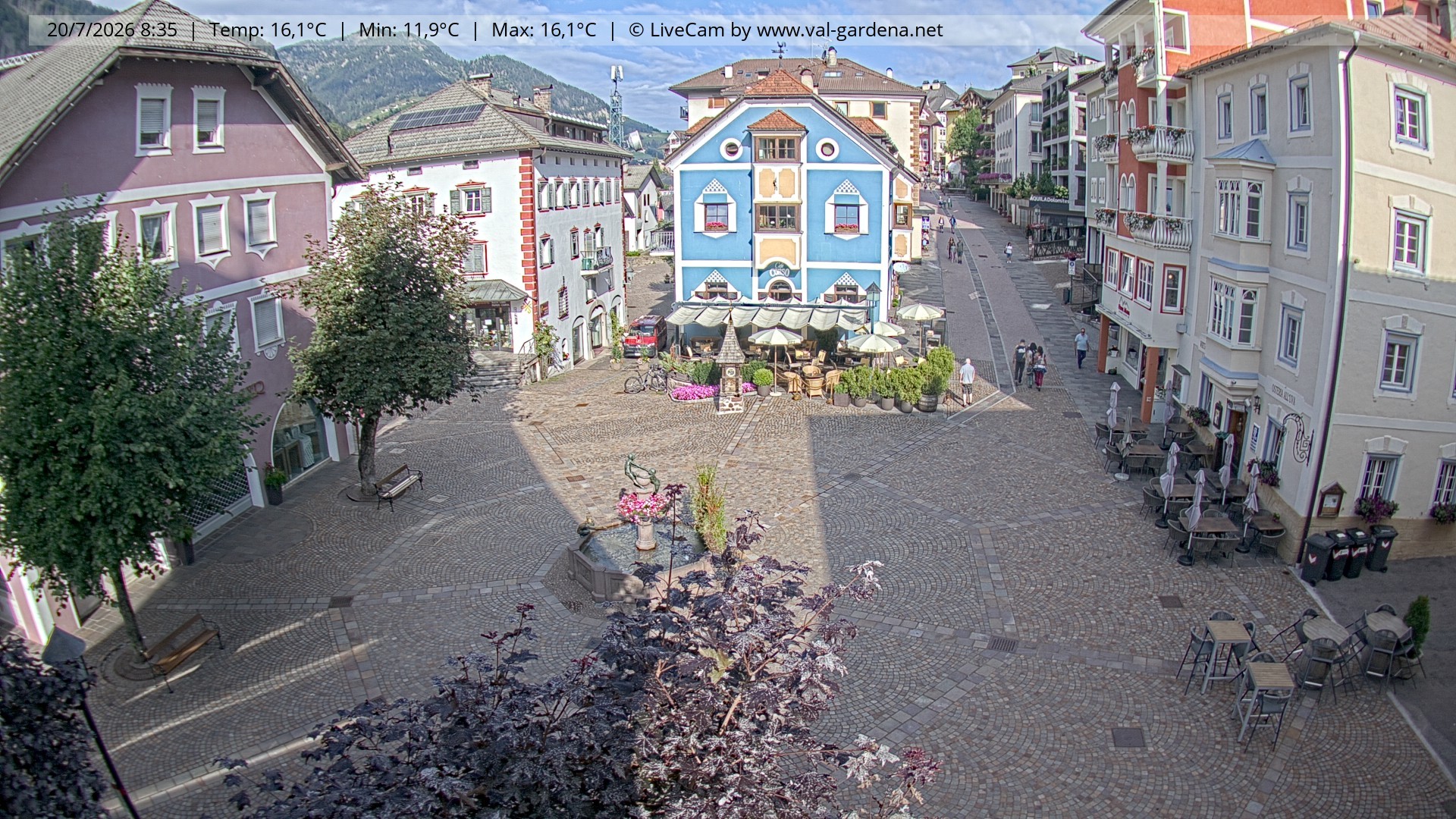 Archiv Foto Webcam St. Ulrich: Dorfzentrum