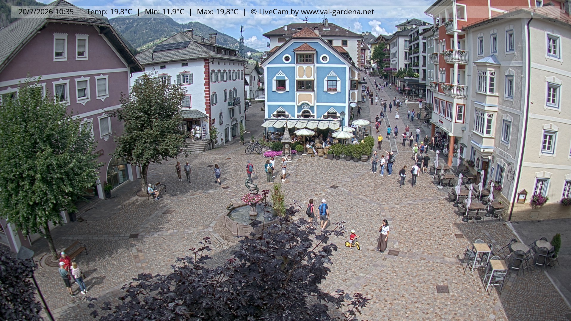 Archiv Foto Webcam St. Ulrich: Dorfzentrum