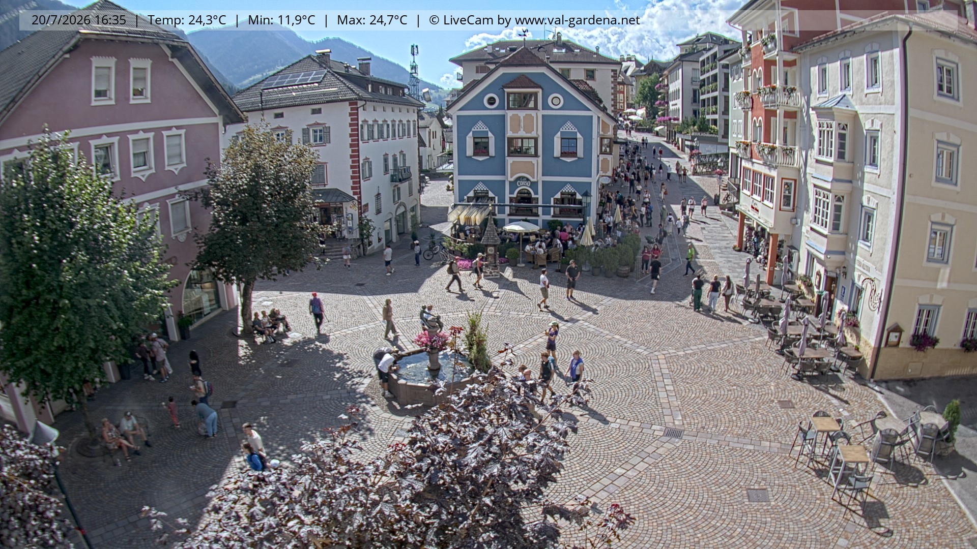 Archiv Foto Webcam St. Ulrich: Dorfzentrum